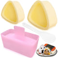 Miniatyrbillede 1 af 5: Onigiri Form, 3-pak Risform Musubi Maker Kit, Musubi Presseform, Klassisk Trekantet Risbold Form Maker Sushi Form til Børnefrokost Bento, Hjemme DIY