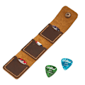 Miniatyrbild 2 av 4: 3 st läderplattahållare, gitarrplattafodral, läderplattaväska, present till gitarrist, gitarrtillbehör, gitarrplattafodral
