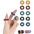 Miniatyrbillede 1 af 5: 10-pak, piggede sensoriske ringe, stressreducerende fidget sensorisk legetøj, fidgetringe, fidgetring mod angst, stressreducerende ringe, lydløs stressreducerende ring