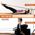 Miniatyrbillede 5 af 5: Pilates Stropper - Dobbelt Løkke D-Ring Stropper til Reformer, Polstret, Hjemme Træningscenter Træning