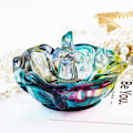 Miniatyrbillede 2 af 5: 2 stk. Smykkeskrin Form Silikone Blomster Ringholder Resin Form Unik Epoxy Resin Støbeform 3D Skål Æske Smykkeholder Irregulær Bakke Resin Con