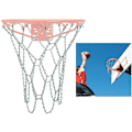 Miniatyrbilde 2 av 5: Basketballkurvnett, Basketballnett med S-kroker