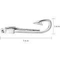 Miniatyrbilde 2 av 5: Lynbolt/Fiskekrok slips for menn Nyhet slips spenne bar Kriger mote Rustfritt stål Svart Kule slipsklips