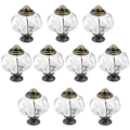 Miniatyrbild 1 av 5: Set med 10 Akryl Möbelknoppar Pumpa Form Transparenta Möbler