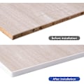 Pikkukuva 5 / 5: kpl Valkoinen Joustava Huonekalujen Reunakalvo 0,9 cm x 5 m, TPE Itseliimautuva Viilureunanauha DIY Huonekalujen Reunakoriste Tuoleille Hyllyjen Restaurointiin