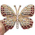 Miniatyrbillede 4 af 5: Ocean 14 stk. 3D Clog-Sandal Ornamenter (Sommerfugl Rhinestone), Sh