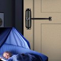 Miniatyrbillede 2 af 5: Overflademonteret Automatisk Dør Fjeder (Sort) Holdbar Dørlukker