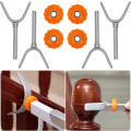 Miniatyrbild 4 av 5: 4 st M10 (Orange) Trappgrinds skruvar Snap-on Baby Gate Trappfäste