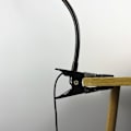 Miniatyrbilde 2 av 5: LED skrivebordslampe, 3 lysmoduser, USB-drevet øyevennlig nattlampe, 360° fleksibel klemmelampe for læring/arbeid/tatovering/lesing (svart)