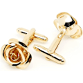 Miniatyrbillede 2 af 5: Roseguld Blomstformet Fransk Skjorte Smykke Manschetknapper Rustfrit Tuxedo Manschetknapper Knapper Med Gaveæske Til Forretning Bryllup