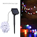 Miniatyrbild 3 av 5: 50 LED Solcellsdrivna Utomhus String Lights 6.9m Dekorativa LED String Lights