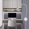 Miniatyrbillede 5 af 5: 3W Læselampe, Fleksibel 3W LED Sengelampe med Afbryder og Ledning, Svanehalsvæglampe til Soveværelse, Hotel, Kontor, 3000K (Sølv - Varmt Hvidt)
