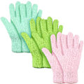 Miniatyrbilde 1 av 5: Pairs Mikrofiber Støvmotter Vaskbare Gjenbrukbare Rengjøringsvotter Hansker for Kvinner Kjøkken Husrengjøring Bil Persienner (Grønn-Gul, Vannblå, Rosa,