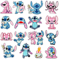 Pikkukuva 1 / 5: 16 kpl Silitysrautoja Tarrat Stitch Piirretty Stitch Tarrat Kirjailtu