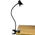 Miniatyrbilde 5 av 5: LED skrivebordslampe, 3 lysmoduser, USB-drevet øyevennlig nattlampe, 360° fleksibel klemmelampe for læring/arbeid/tatovering/lesing (svart)