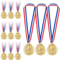 Miniatyrbilde 1 av 5: 12 stk. Medalje (gull), Metallmedalje med Gravering Troféer Patte
