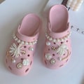 Miniatyrbillede 1 af 5: 14 stk. 3D Clog-sandaler Smykker, Sko Charms, Søde Sko Ornamenter