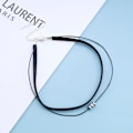 Miniatyrbillede 3 af 5: Andelaisi Boho Lagdelt Læderreb Halskæde Choker Sort Læder Snor Halskæde Choker Gotisk Læder Ruskind Halskæde Cha