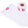 Miniatyrbild 5 av 5: Läppstickers, Perforerade Självhäftande Kyssar Stickers, 1 Rulle, 500 Stycken, Rosa