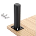 Miniatyrbillede 4 af 5: Sæt med 4 Justerbare Møbelben 20cm Sort Metal Udskiftning Ta