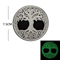Miniatyrbillede 2 af 4: Livets Træ i Nordisk Patch Broderet Badge Jern På Sy På Emblem