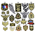 Miniatyrbillede 2 af 5: 23 stk. Guldtråd Krone Badges Børnebroderede Patch Sy På/Jern