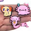 Miniatyrbillede 2 af 5: 16 stk. Rosa Sko-pynt, Clog-pynt, PVC Sko-pynt, Cu