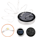 Miniatyrbild 2 av 4: 3-pack Masonburklock med LED-ljusslingor, vattentäta, solcellsdrivna, 2 m, 20 LED
