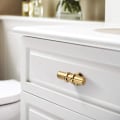 Miniatyrbilde 3 av 5: 6 stk gullfargede møbelhåndtak - gullhåndtak - dørhåndtak