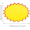 Miniatyrbild 5 av 5: 100 stycken papper detaljhandelsprislapp 3,2 x 4,3 tum