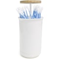 Miniatyrbilde 1 av 5: 1 stk Trykk & Opp Bomullsdottdispenser Hvit Farge Bomullsdottdispenser