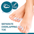 Miniatyrbild 3 av 5: 10 Par Pinky Toe Separatorer och Skydd, Trippel Gel Tåseparatorer för Överlappande Tår, Böjda Lilla Tår Separerar och Skyddar