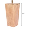 Pikkukuva 2 / 5: 4 kpl Puuhuonekalujalat 10cm Sänkykaapin Jalat Kiinnitysp