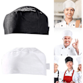 Pikkukuva 2 / 5: 2 kpl Kokkihattu, Unisex Kokkihatut, Säädettävät ja Hengittävät Keittiö