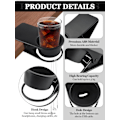 Miniatyrbillede 3 af 5: 2 STK. Drikkekopholder Clip, Skrivebordsflaske Kop Stand DIY Glas Klemme Opbevaring Underkop Clip Vand Kaffe Krus Holder Underkop Clip Design til Hjem & Kontor,