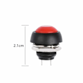 Miniatyrbillede 4 af 5: 7 stk. 12mm Vandtætte Momentane Trykknapskontakter, Mini Trykknap