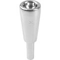 Miniatyrbillede 3 af 5: 1 stk. 9,8 mm udvendig diameter 3C kraftigt trompetmundstykke kompatibelt med trompettilbehør (sølv)