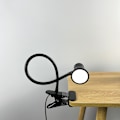 Miniatyrbilde 3 av 5: LED skrivebordslampe, 3 lysmoduser, USB-drevet øyevennlig nattlampe, 360° fleksibel klemmelampe for læring/arbeid/tatovering/lesing (svart)