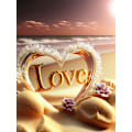 Pikkukuva 1 / 5: 30x40cm aikuisten lasten 5D DIY set - seaside LOVE