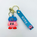 Miniatyrbilde 3 av 5: (Sett med 5) -Kirby Nøkkelring-Søt Tegneserie Nøkkelring-Kirby Nøkkelring-Cr