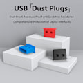 Pikkukuva 2 / 5: 10 kpl USB-pölysuojia, USB Type-A -pölysuojia, USB-portin suojuksia, pölysuojia USB A -naarasportteihin (keltainen)