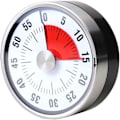Miniatyrbilde 2 av 4: Hvit Visuell Timer. Kan telle opp til 60 minutter STAINLESS ST