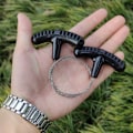 Miniatyrbillede 3 af 5: Lommesav i rustfrit stål (sort), 68 cm total længde, forbedret tråd