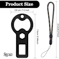 Miniatyrbilde 5 av 5: 2-pakks rustfritt stål flaskeåpner med 550 paracord-snor, flat flaskeåpner i bulk, bartenderflaskeåpner, morsom personlig flaskeåpner