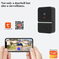 Miniatyrbilde 4 av 5: (Svart) Trådløs dørklokke - HD videodørklokke - Wifi videodørklokke