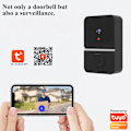 Miniatyrbillede 4 af 5: (Sort) Trådløs Dørklokke - HD Videodørklokke - Wifi Videodørklokke