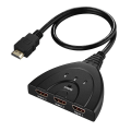 Miniatyrbild 1 av 5: HDMI-växlare, 1 till 3 HD-konverterare 3 skär 1 med kabel, 3 in