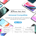 Miniatyrbillede 3 af 4: BT Lightning til 3,5 mm Adapter til Hovedtelefoner, BT Lyd og Opkald