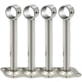 Miniatyrbillede 1 af 5: 4 stk. Rustfrit Stål Gardinstangs Holder - Diameter 25cm H 100mm