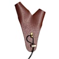 Miniatyrbillede 1 af 4: Buehåndbeskytter, 2 Finger Letvægts Åndbar Beskytter Holdbar Anti-Slip PU Læder Buehandske til Venstre Hånd Traditionel Langbue Buetilbehør